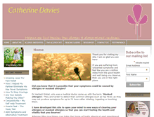 Tablet Screenshot of catherinedavies.com